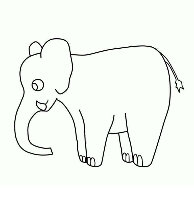 Elefant Kostenlos Druckbar ausmalbilder