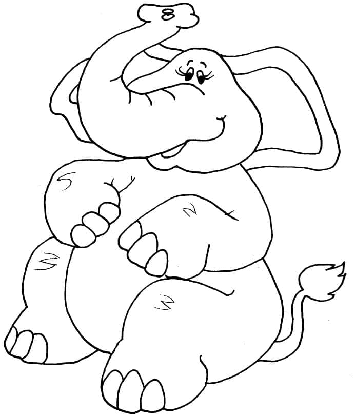 Elefant Kostenlos druckbarer ausmalbilder