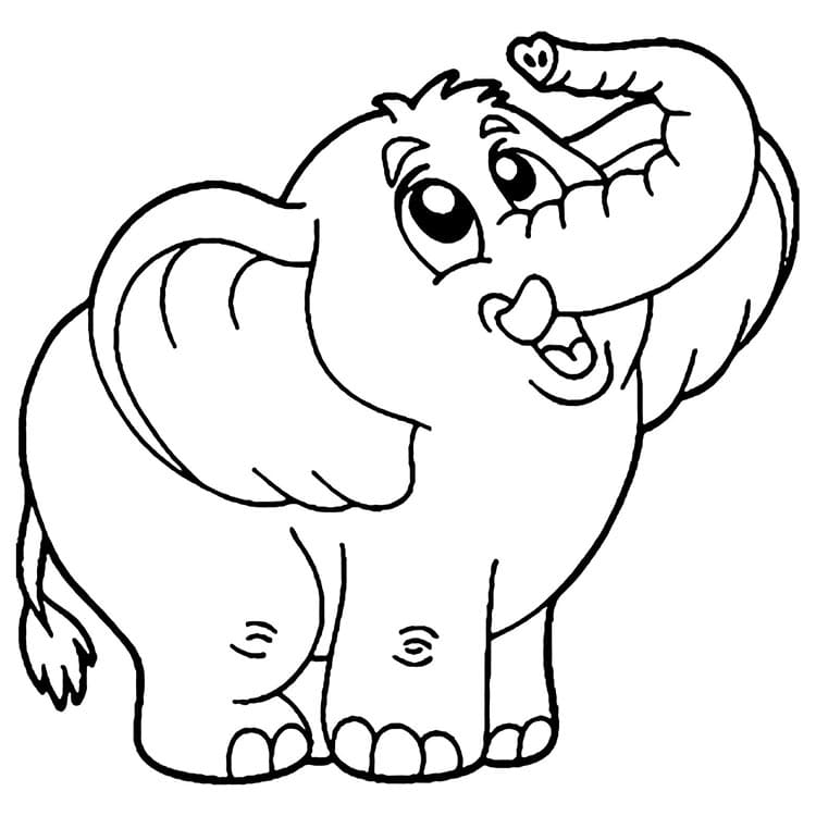 Elefant Zum Drucken ausmalbilder