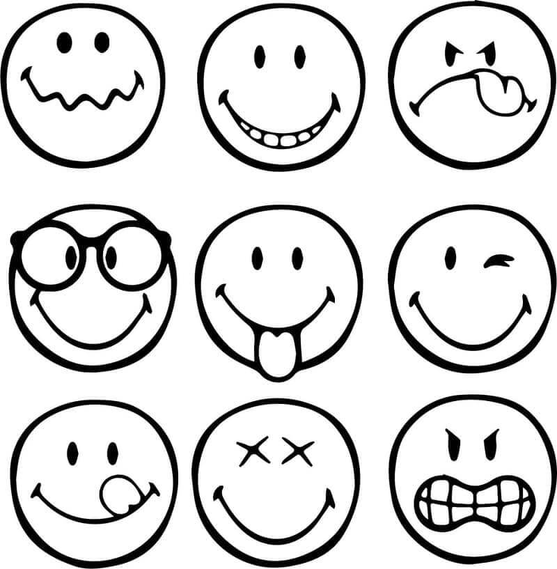 Emoji (5) ausmalbilder