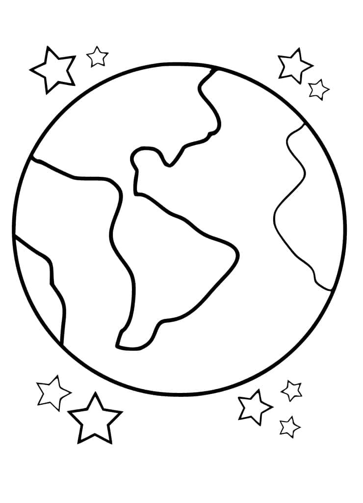Erde für Kinder ausmalbilder