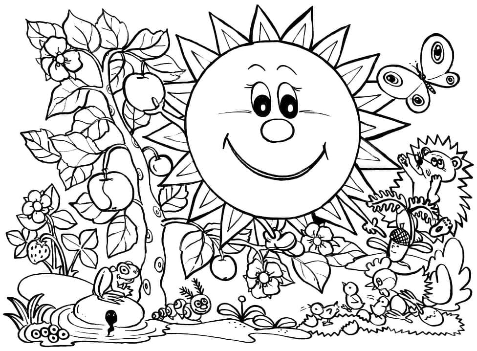Erstaunlicher Frühling ausmalbilder
