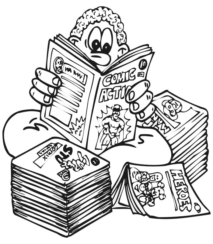 Erstaunliches Bücher ausmalbilder