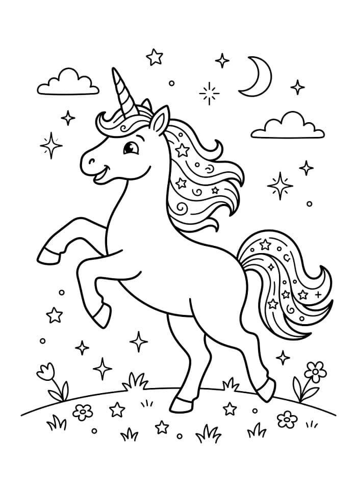 Erstaunliches Einhorn ausmalbilder