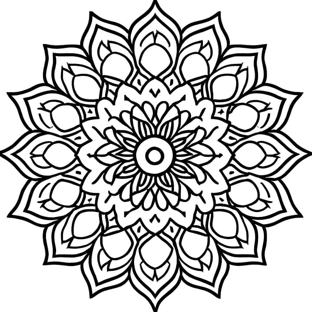 Erstaunliches Mandala ausmalbilder