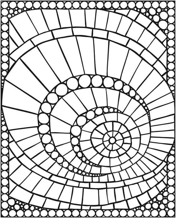 Erstaunliches Mosaik ausmalbilder