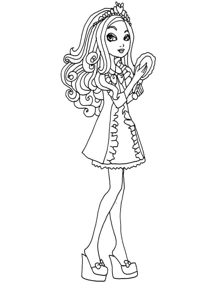 Ever After High Apple White ausmalbilder