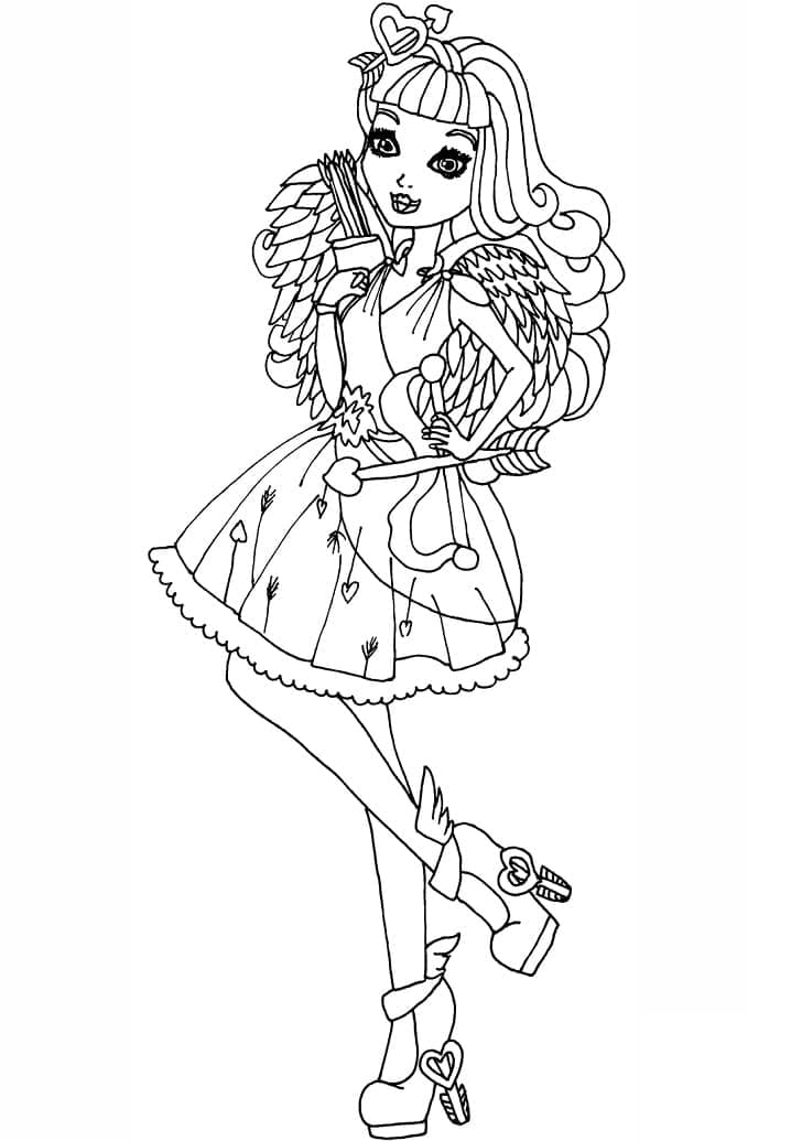 Ever After High Ca Cupid ausmalbilder