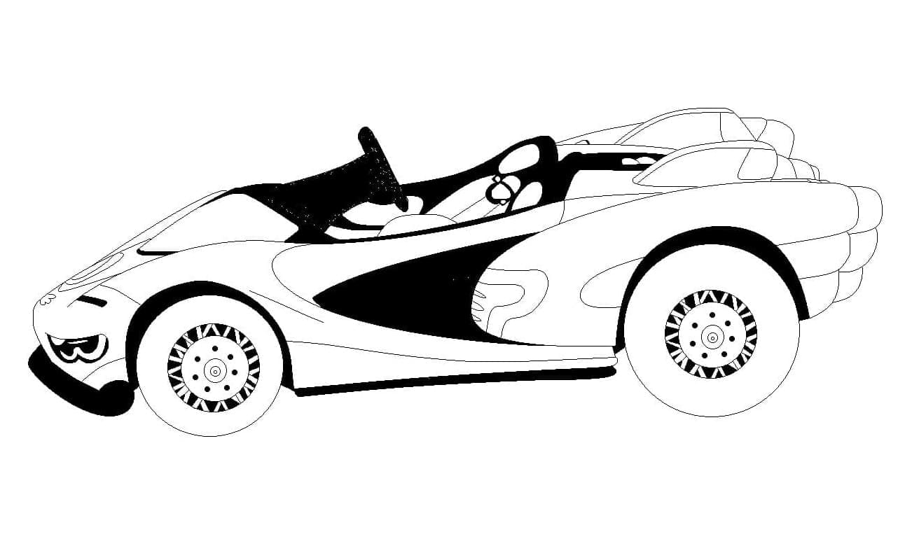 Fahrendes Auto ausmalbilder
