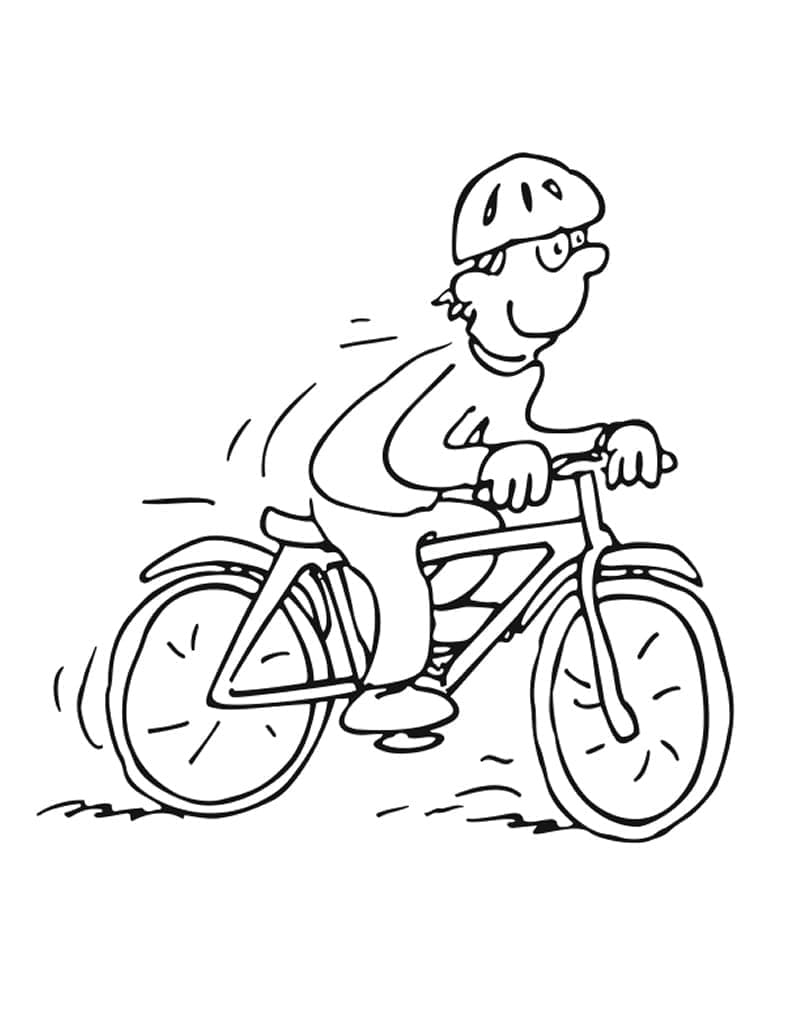 Fahrrad 1 ausmalbilder