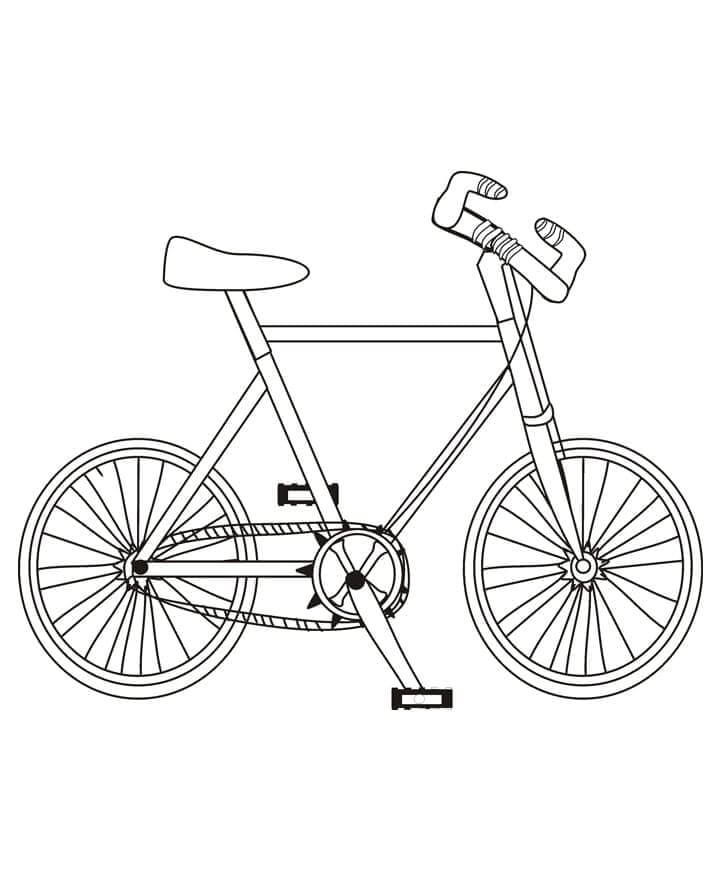 Fahrrad Bild gratis ausmalbilder
