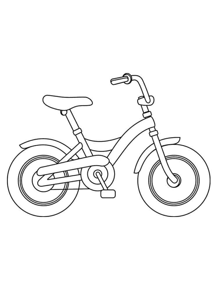 Fahrrad druckbar für Kinder ausmalbilder