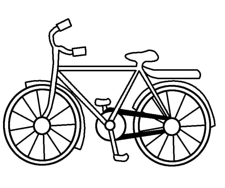 Fahrrad für 4-jährige Kinder ausmalbilder