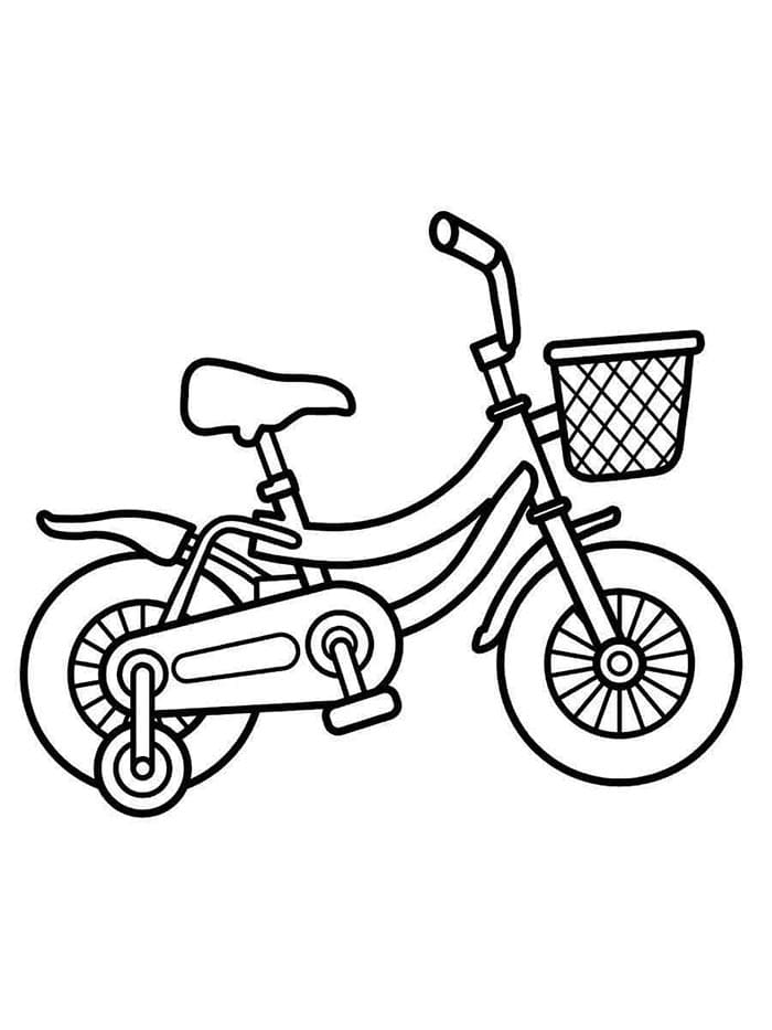 Fahrrad für Kinder ausmalbilder