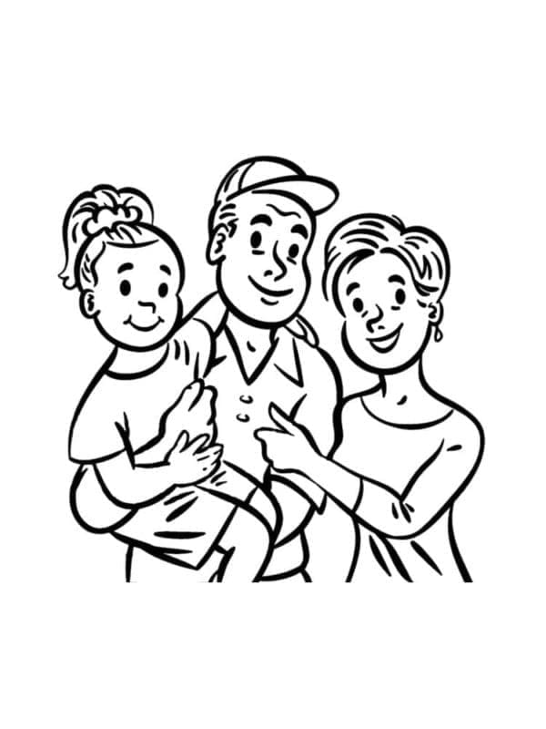 Familie Druckbar ausmalbilder