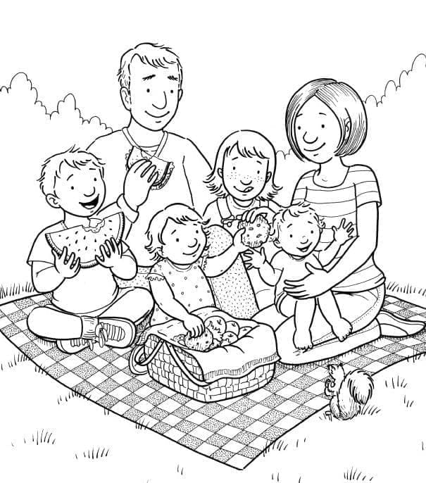 Familie Für Kinder ausmalbilder