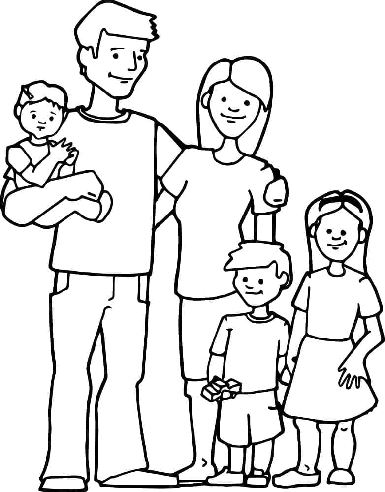 Familie Gratis ausmalbilder
