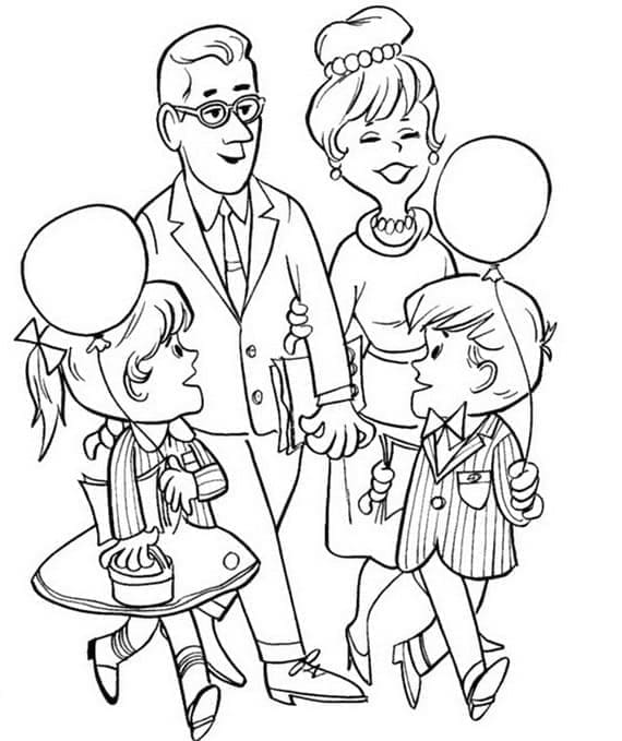 Familie Kostenlos ausmalbilder