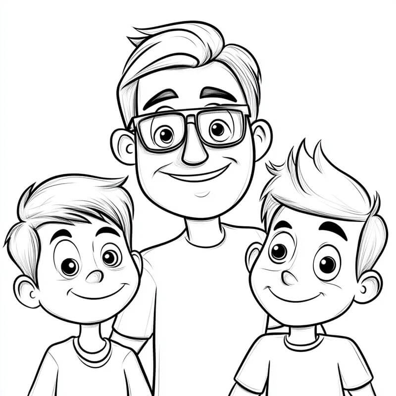 Familie Zum Drucken Gratis ausmalbilder