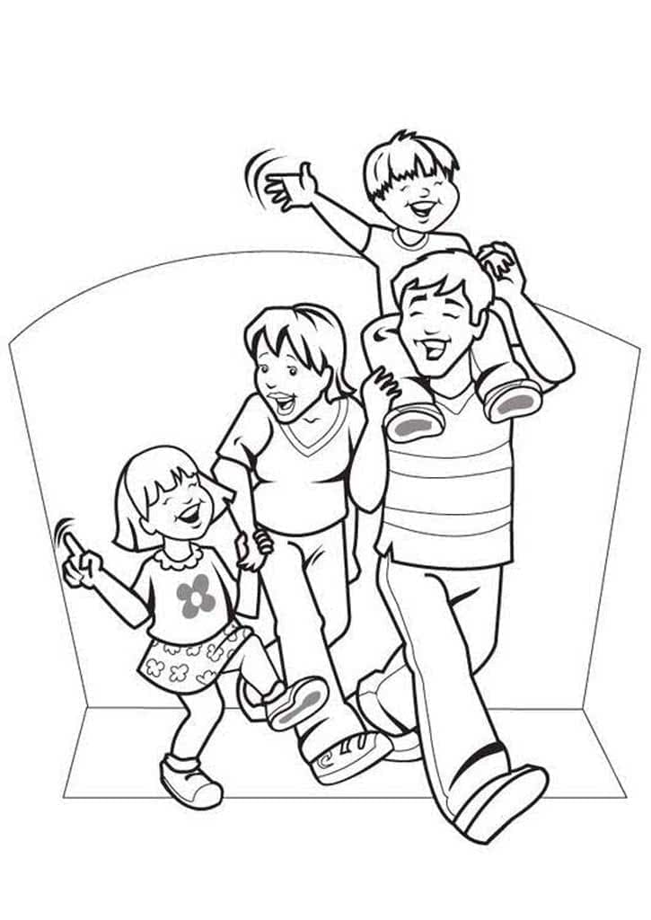 Familie Zum Drucken ausmalbilder