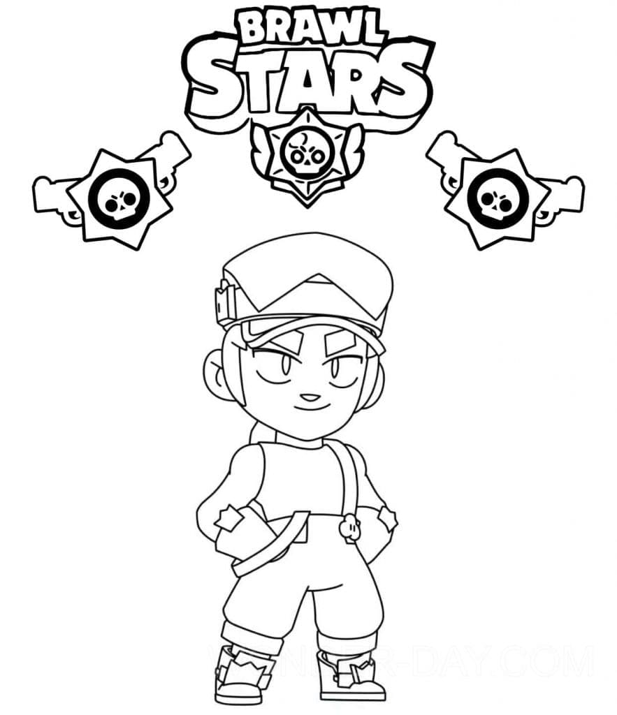 Fang Brawl Stars ausmalbilder