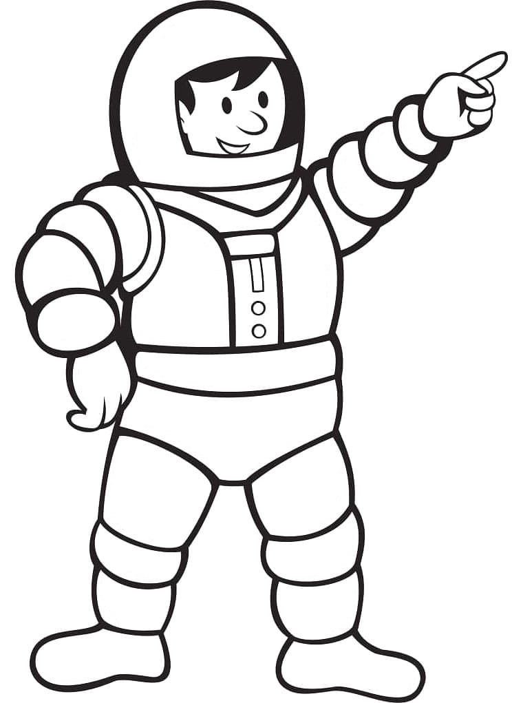 Fantastischer Astronaut ausmalbilder