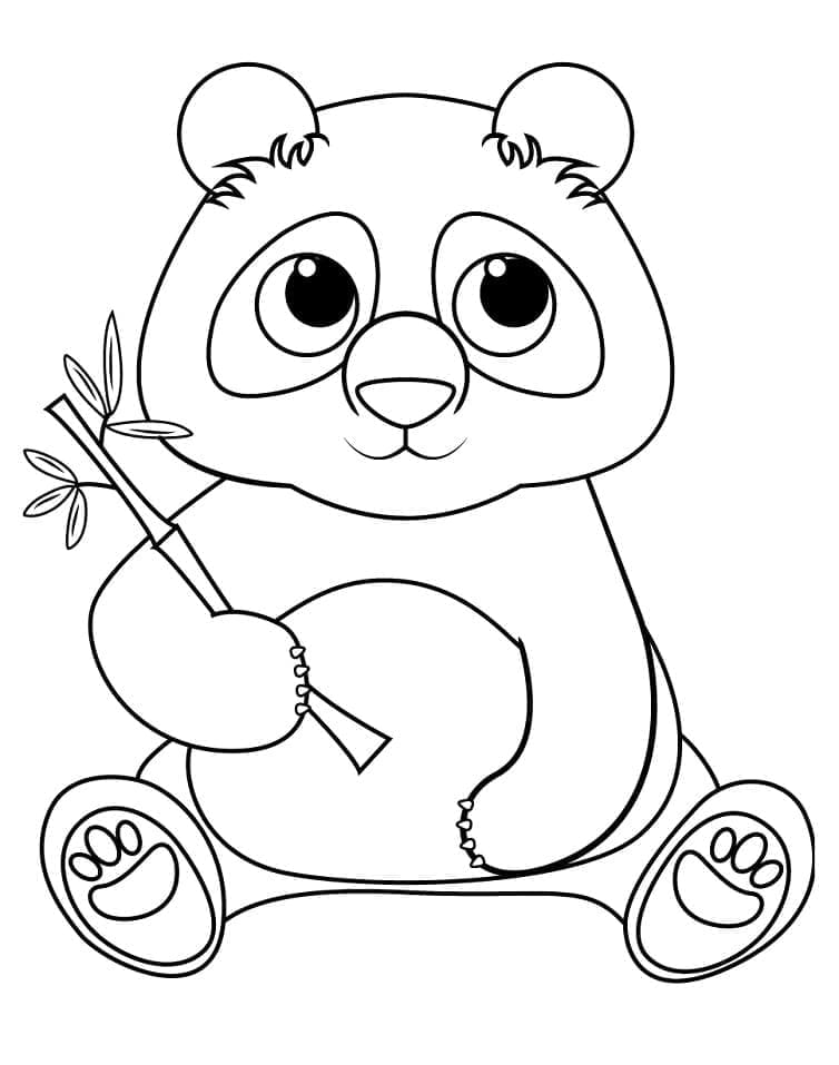 Fantastischer Panda ausmalbilder