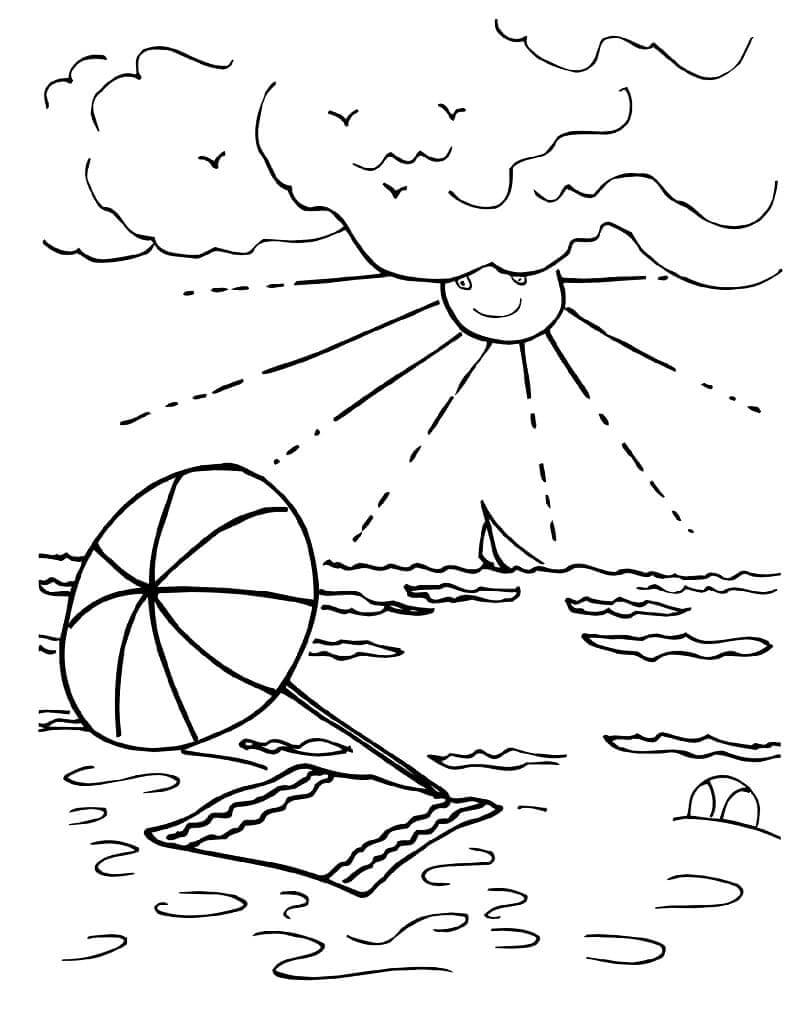 Fantastischer Sommer ausmalbilder