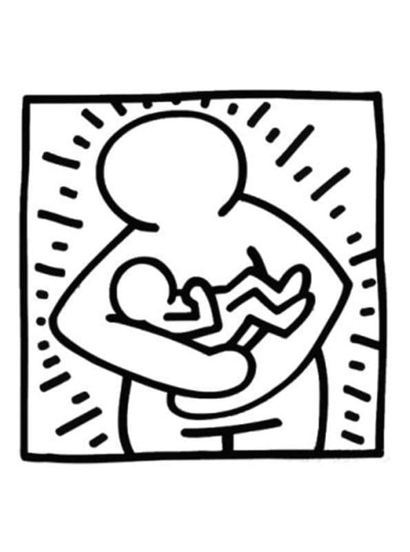 Fantastisches Keith Haring ausmalbilder