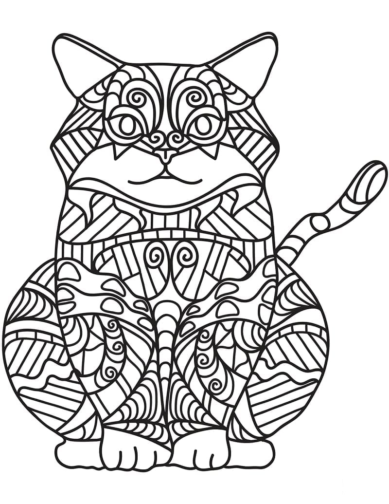 Fantastisches Zentangle ausmalbilder