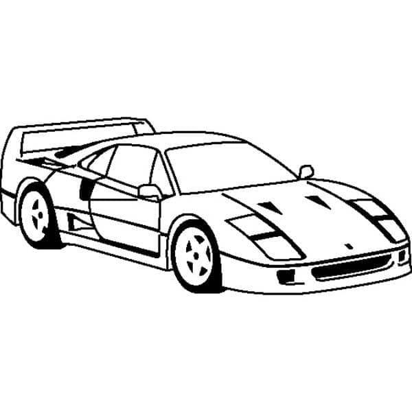 Ferrari Sportwagen ausmalbilder