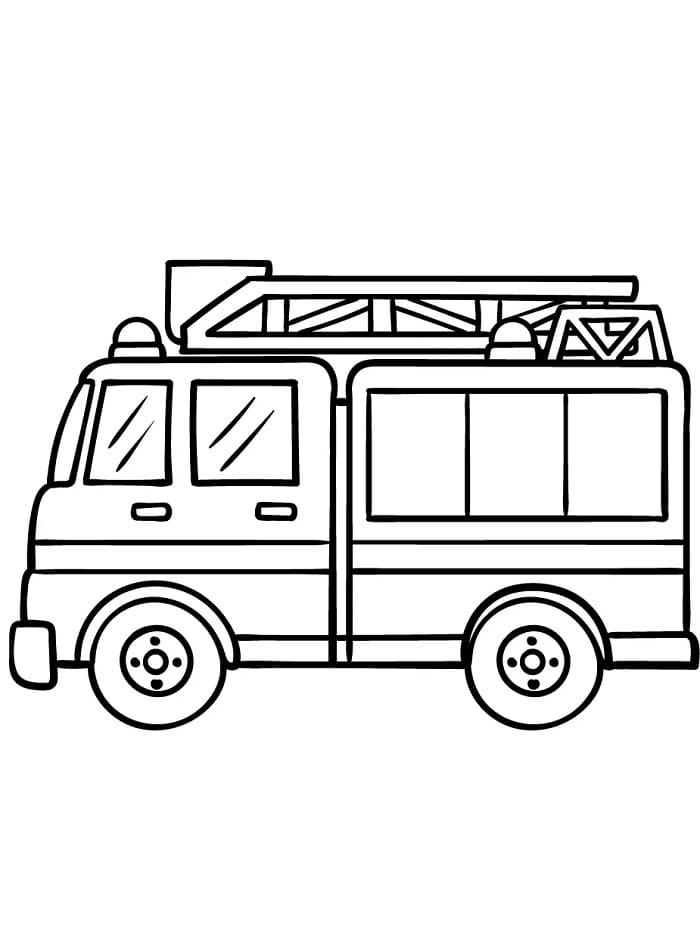 Feuerwehrauto Bild ausmalbilder