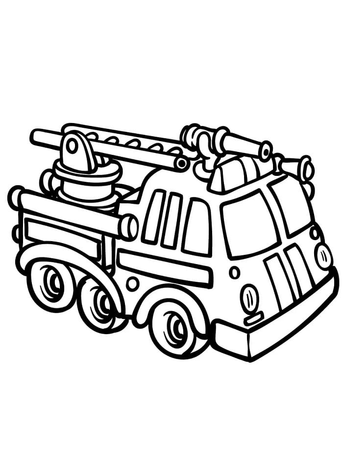 Feuerwehrauto für Kinder ausmalbilder