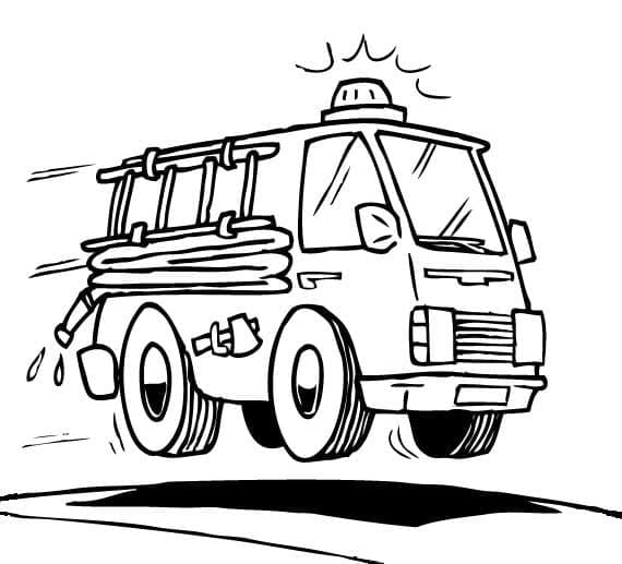 Feuerwehrauto kostenlos ausmalbilder