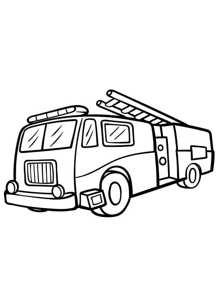 Feuerwehrauto zum Drucken ausmalbilder