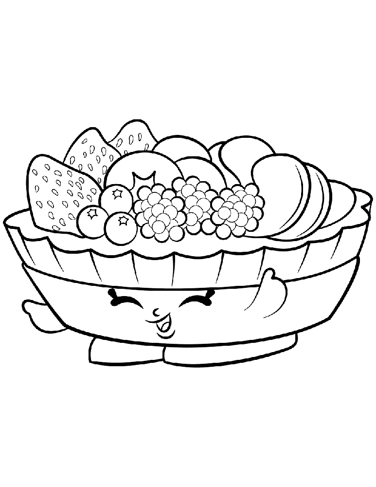 Fifi Fruit Tart Shopkins ausmalbilder