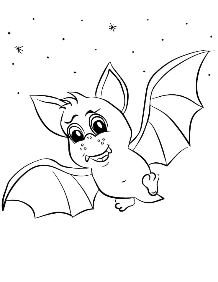 Fledermaus Druckbares Bild ausmalbilder