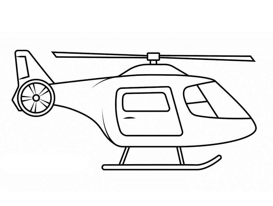 Fliegender Hubschrauber ausmalbilder