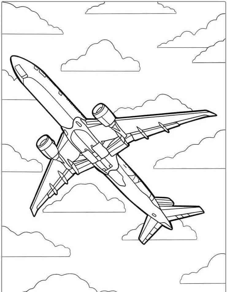 Flugzeug (1) ausmalbilder