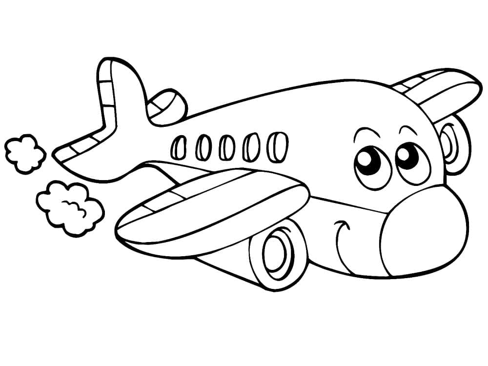 Flugzeug (4) ausmalbilder