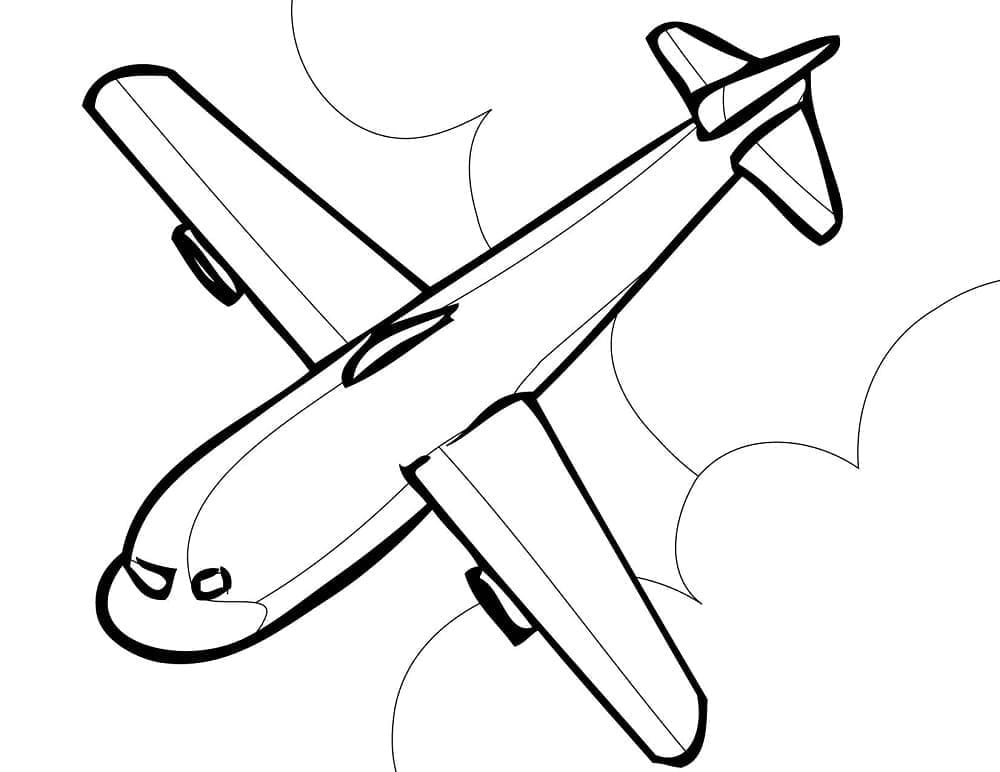 Flugzeug (6) ausmalbilder