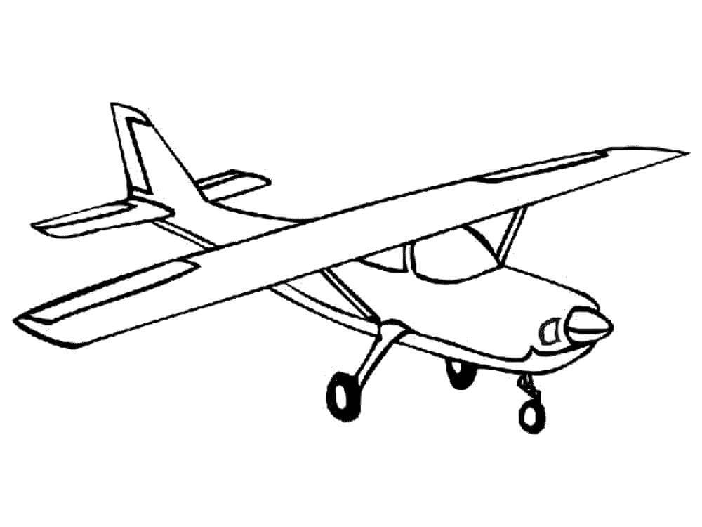 Flugzeug Malvorlage für Kinder ausmalbilder