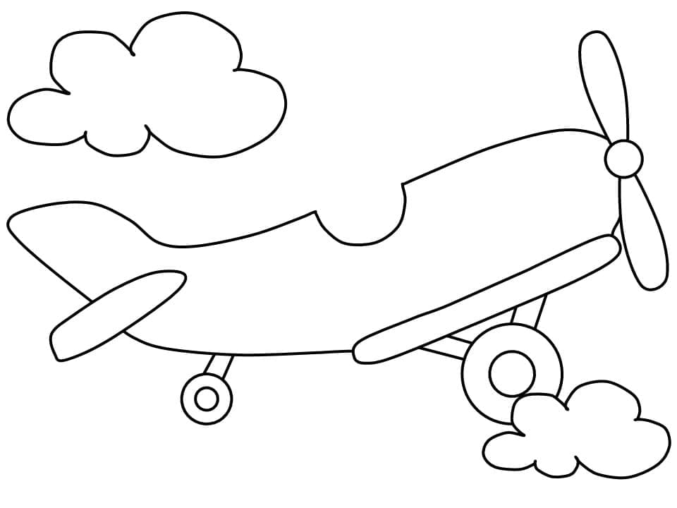 Flugzeug gratis druckbar ausmalbilder