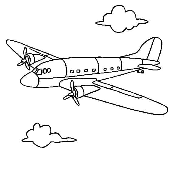 Flugzeug zum Drucken ausmalbilder