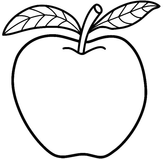 Frischer Apfel ausmalbilder