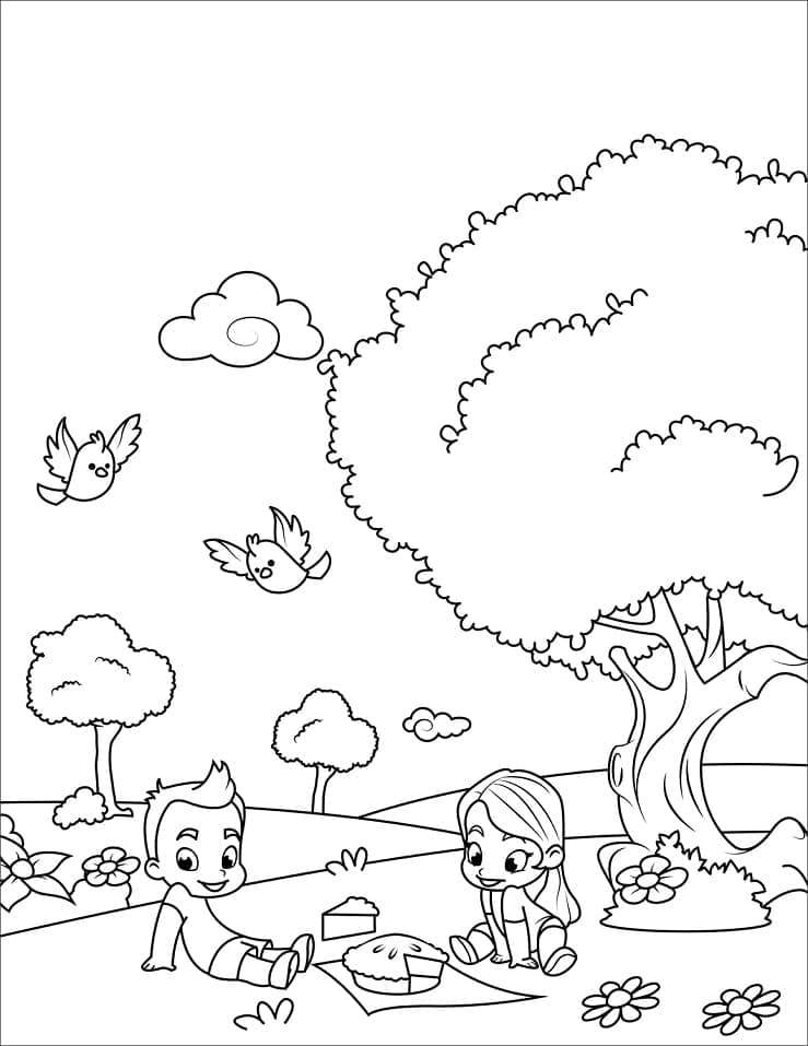 Frühling kostenlos für Kinder ausmalbilder