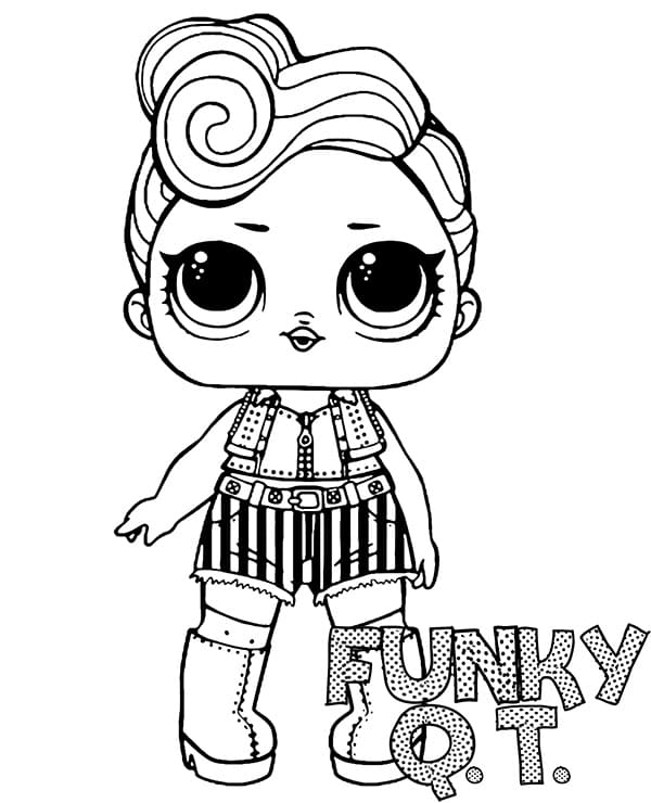 Funky QT di Lol Surprise ausmalbilder