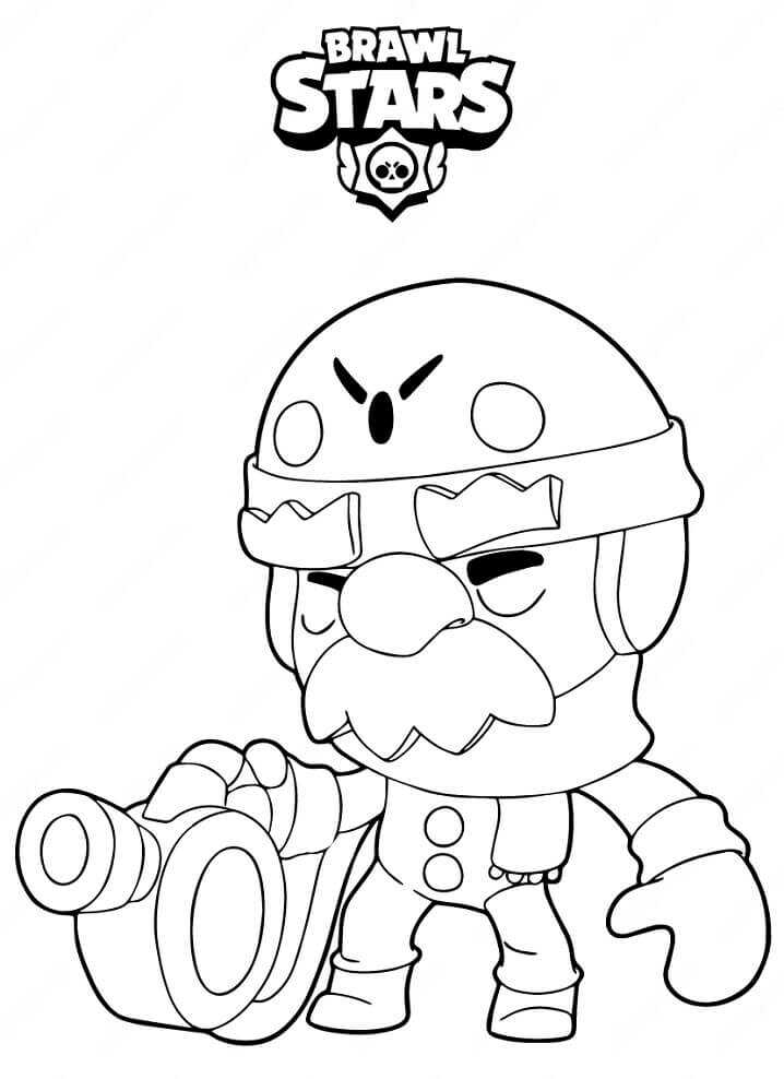 Gale Brawl Stars ausmalbilder