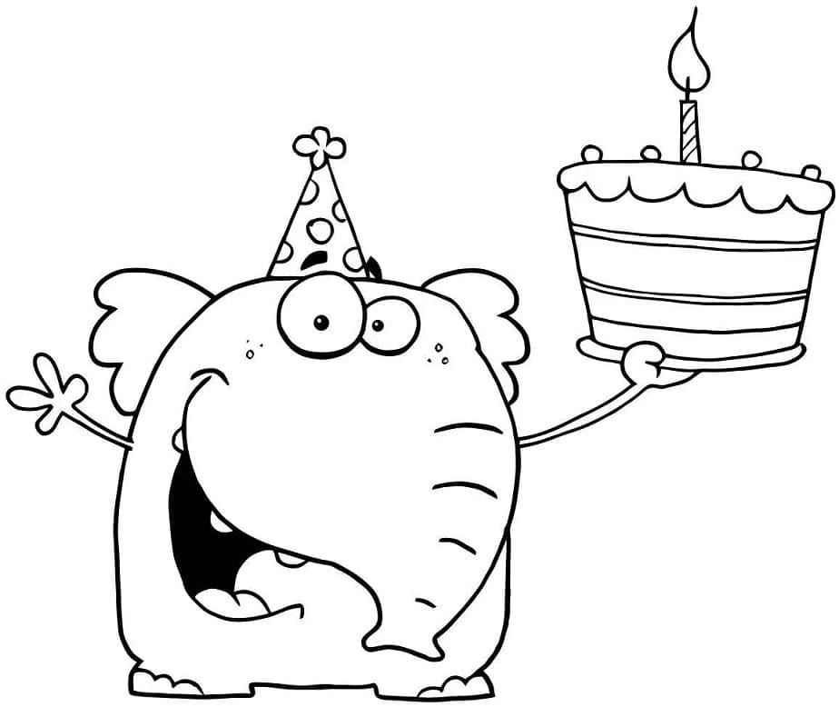 Geburtstag Bild Frei ausmalbilder