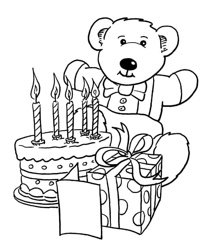 Geburtstag Drucken ausmalbilder